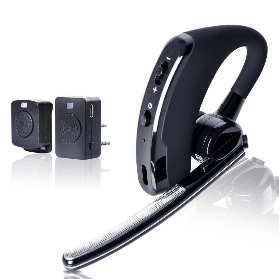 ყურსასმენი PTT Bluetooth ყურსასმენი რაცია Baofeng Kenwood TYT რადიოსთვის K პორტი