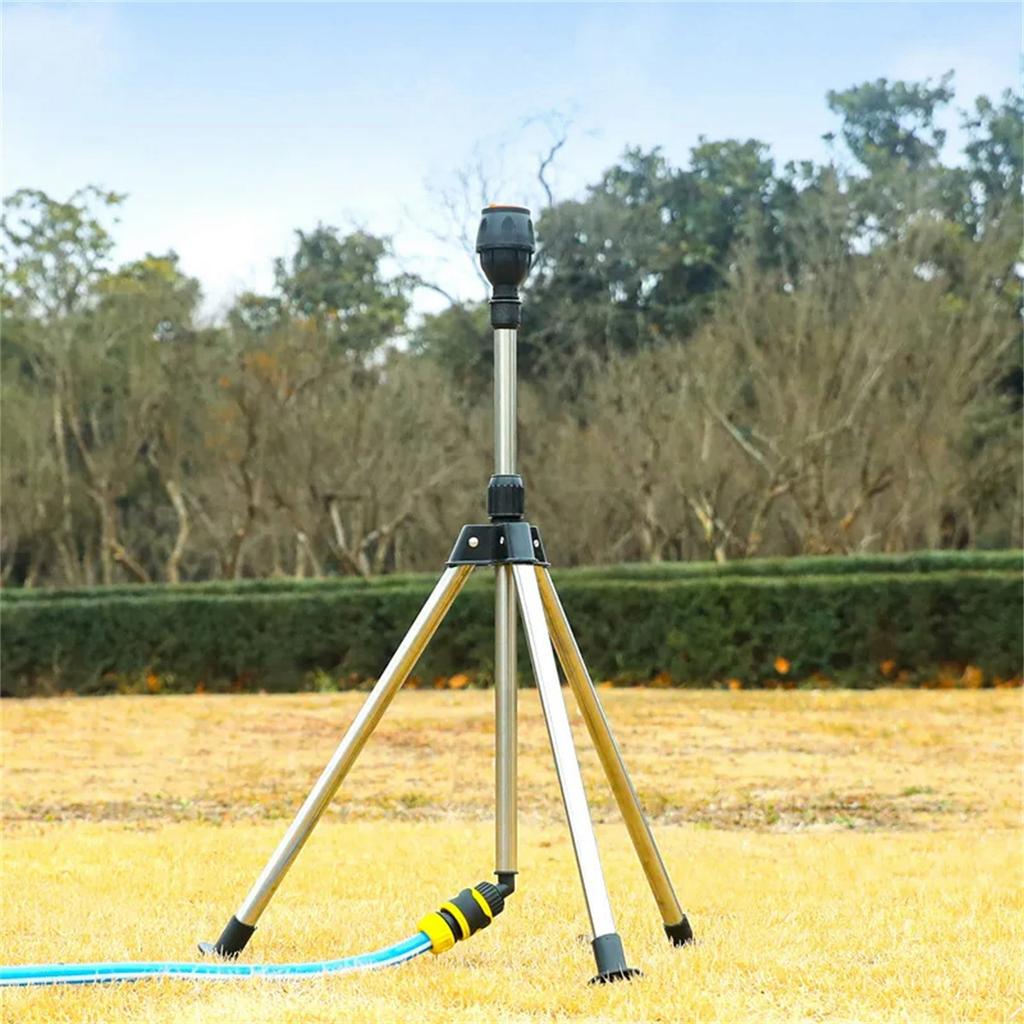 Garden Automatic Rotating Sprinklers 1/2" Female Thread Stainless Steel Tripods Lawn Orchard Irrigation Nozzles 350/550/650 L/H