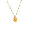 Wenjian Four-Leaf Clover Titanium Steel Necklace for Women - Light Luxury Snake Chain Clavicle Jewelry