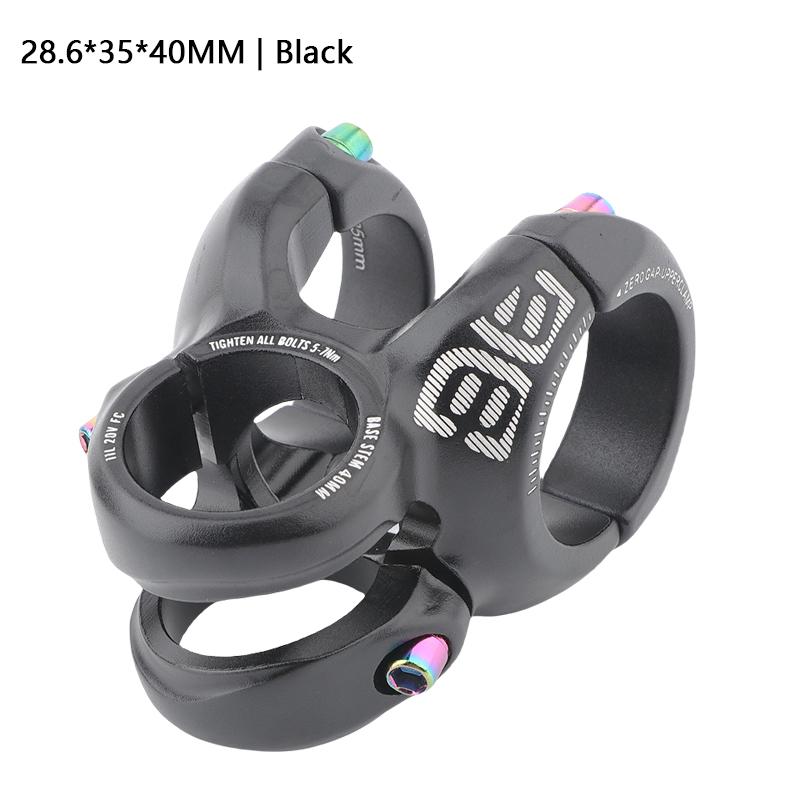 HASSNS DH40 Mtb Power Bicycle Handlebar Table Stem Riser 28.6*31.8/35*40MM Road Bike Mountain Bridge Short Power Cycling Stem DH40 Black 35
