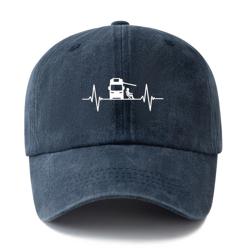A Stylish And Versatile Printed Baseball Cap Suitable for Both Men And Women Featuring a Classic Retro Washed Design This Ligh