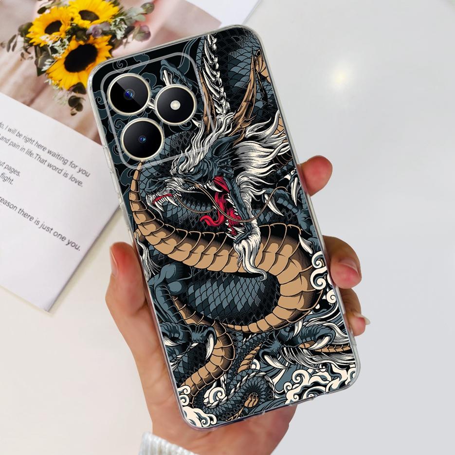 For Realme C51 C53 Case New Fashion Painted Cover Soft Silicone Phone Case For Realme C53 C 51 RealmeC51 RealmeC53 Fundas Bumper