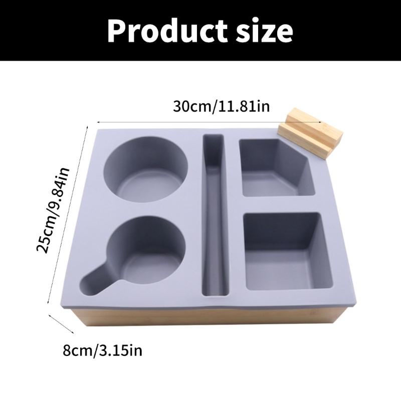 Multifunctional Silicone Organizer for Cups and Smartphones Practical Couch Cup Holder Tray for Snacks Beverages Rack