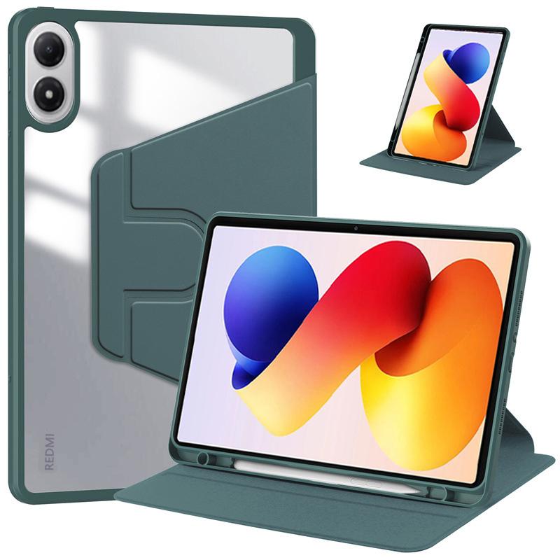 Voor Xiaomi Redmi Pad 2 Pro 12.1  Hoes 360 Roterende Standaard Met Potloodhouder Acryl Achterkant voor Poco Pad M1 Tablet Cover Funda Redmi Pad 2 Pro 12.1
