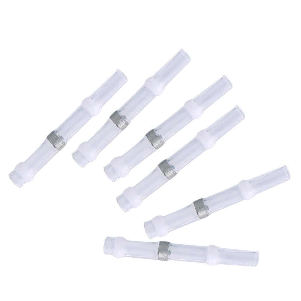 

100Pcs 2624AWG Waterproof Heat Shrink Solder Sleeve Seal Wire Splice Butt Terminal Connectors чорний