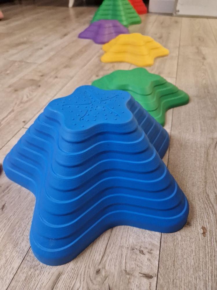 Sensory Path River Stones Childrens Balancing Stones Stepping Stones Motor Skills and Coordination Starfish 11 Pcs