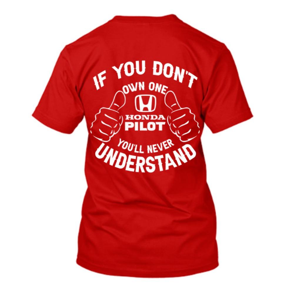 

Honda Mens and Womens Tshirt Honda Pilot Summer Motorcycle Tee Racing Shortsleeved Spring Cycling Offroad Versatile Top S