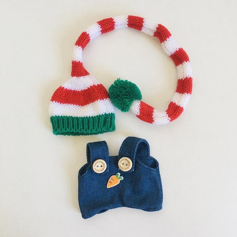 בגדי בובת קטיפה ויניל חמודה 17 ס"מ קופסה עיוורת - תליון LaBuBu שמלת אביזרים