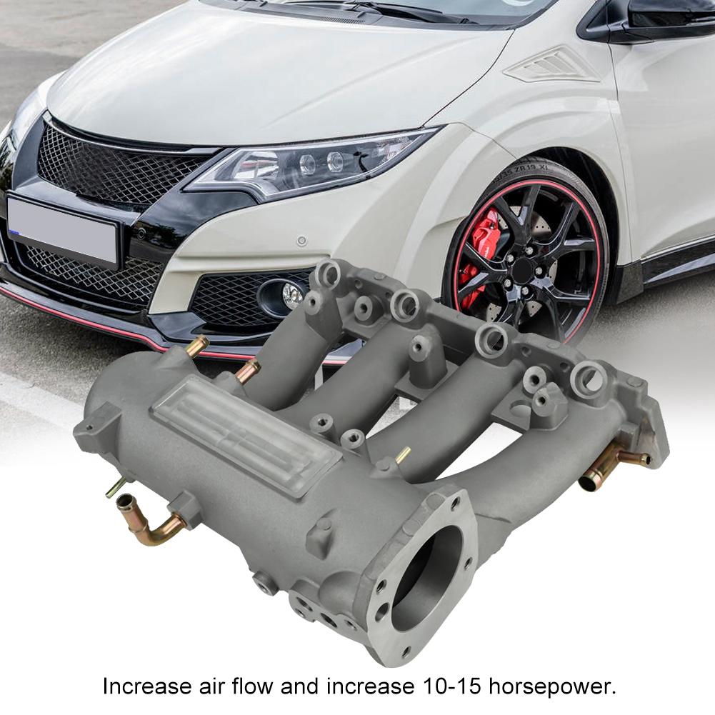 Racing D15 D16 DSeries Intake Manifold Fit for CIVIC CRX DEL SOL 19882000 Silver