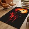 Basketball Sport Design Home Carpet Soft Plush Non-slip Bottom Bedroom Bedside Mat Bohemian Boho Style Housewarming Gift Idea