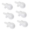 6pcs Toilet Cover Fastening Screws Strong Plastic Toilet Seat Mounting Bolts Quick Fixing for Stable Seat Attachment