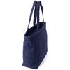 Aurora Okayama Denim Tote Bag, Made in Japan, A4 Size, Shoulder Strap, Zippered, Diaper Bag (Indigo Blue)