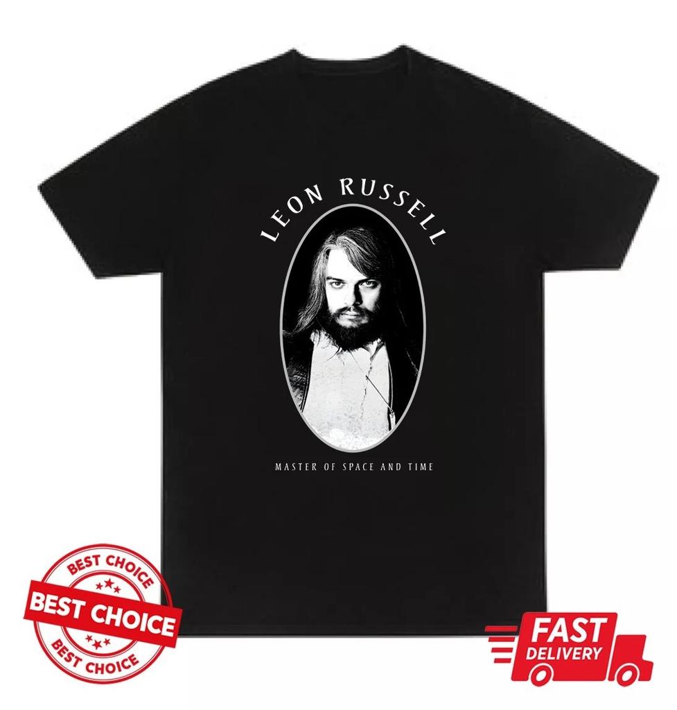Leon Russell Master Of Space and Time Unisex Black T Shirt, Leon Russell Shirt