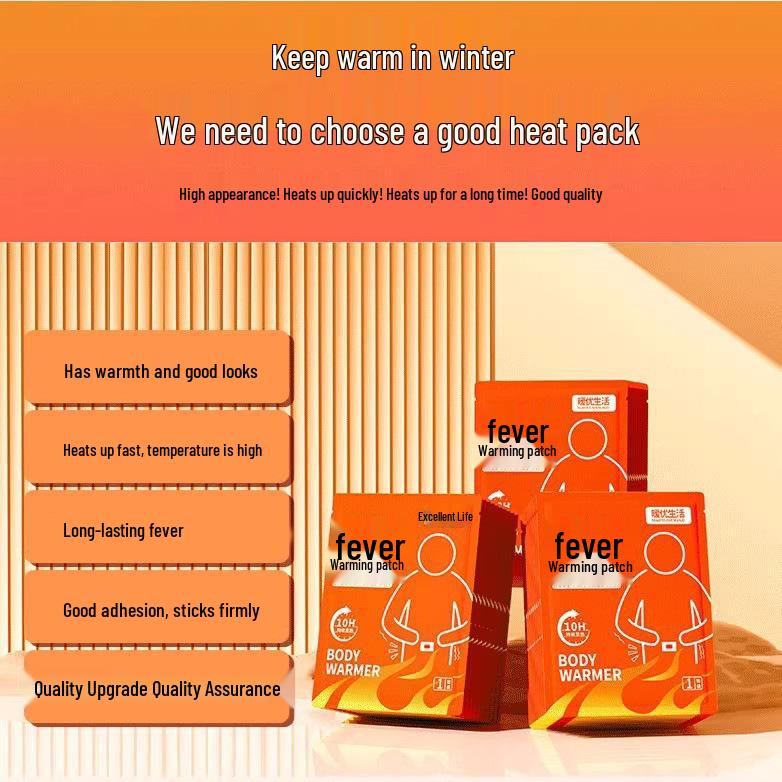 Self-Heating Warm Baby Sticker: Long-Lasting Heat Patch for Waist, Body, and Abdomen
