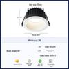 Wpuszczany LED Downlight Eye-Care o wysokim współczynniku CRI