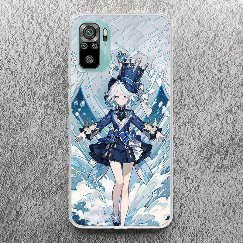 Cute Furina Genshin Impact Print Soft Case for Xiaomi Redmi Note 14 13 12S 11S Phone Shell 10 Pro Plus 11E 11T 12 11 10S 5G Cove