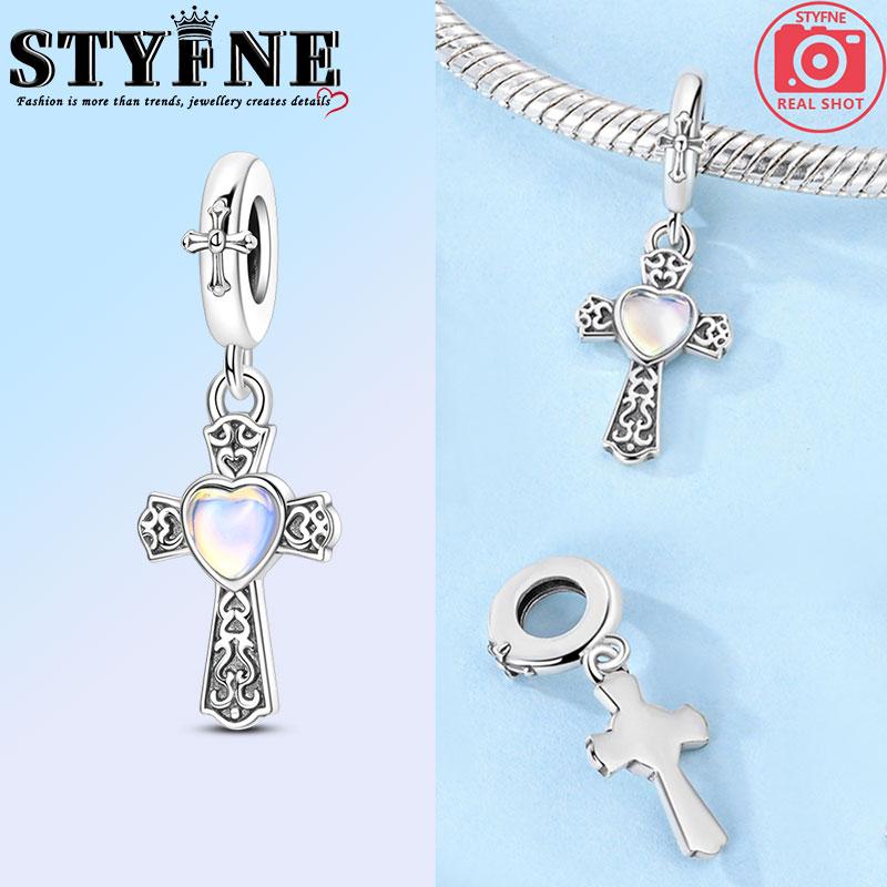 Classic Copper Holy Angel Cross Charms Beads Pendants For Women Fit Original Bracelets Diy Jewelry Gift