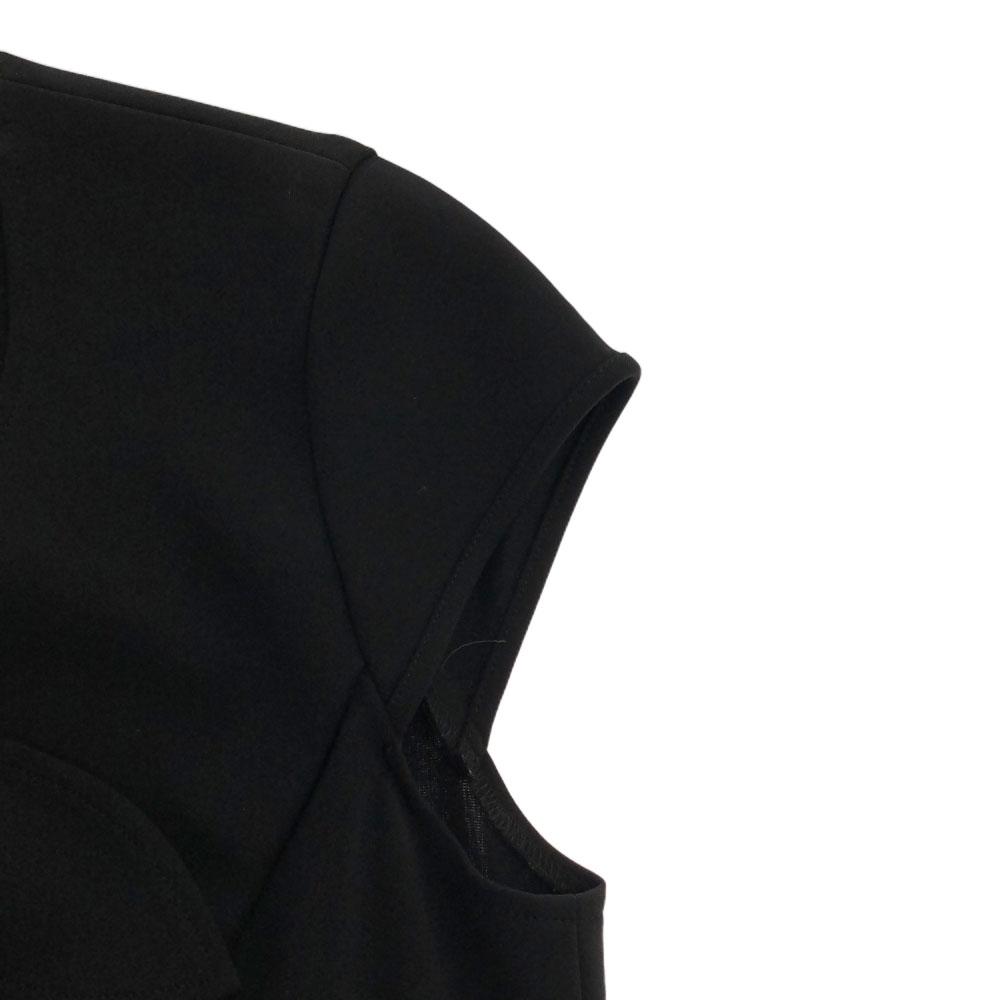 TO BE CHIC Overall handle Short sleeve one piece 40 black Back zip Women Used