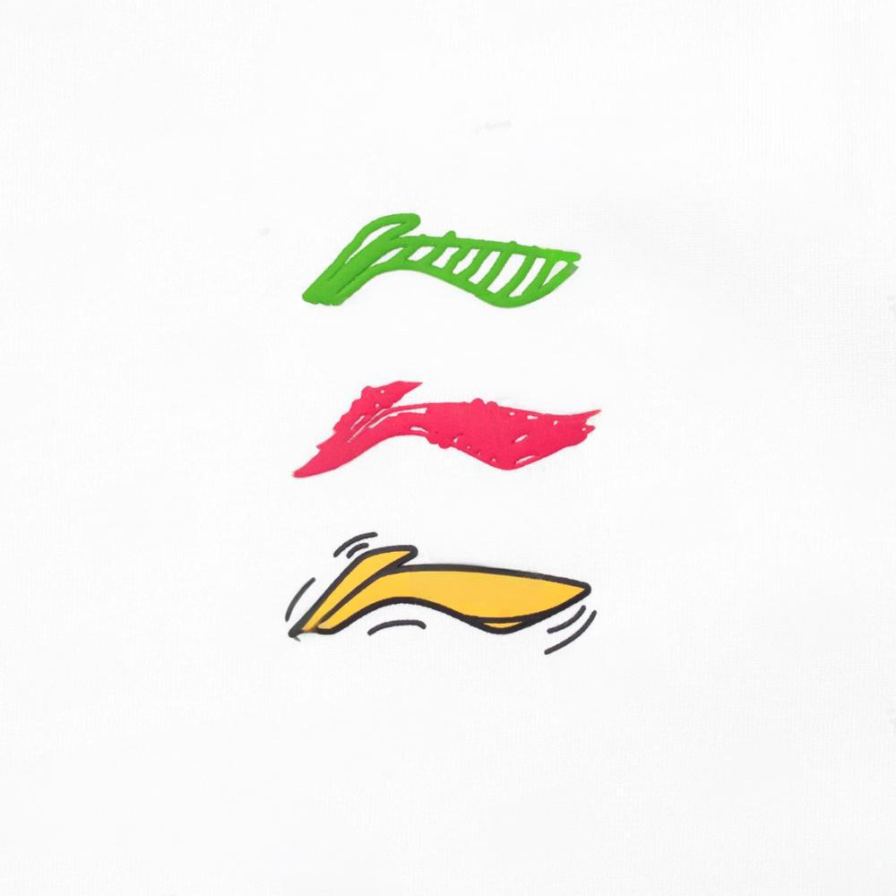 Li Ning Logo Print Round Neck Short Sleeve T-Shirt And Mid Waist Five Point Shorts Casual Sports Set Unisex Sets YHSV373-1+YAPV001-1