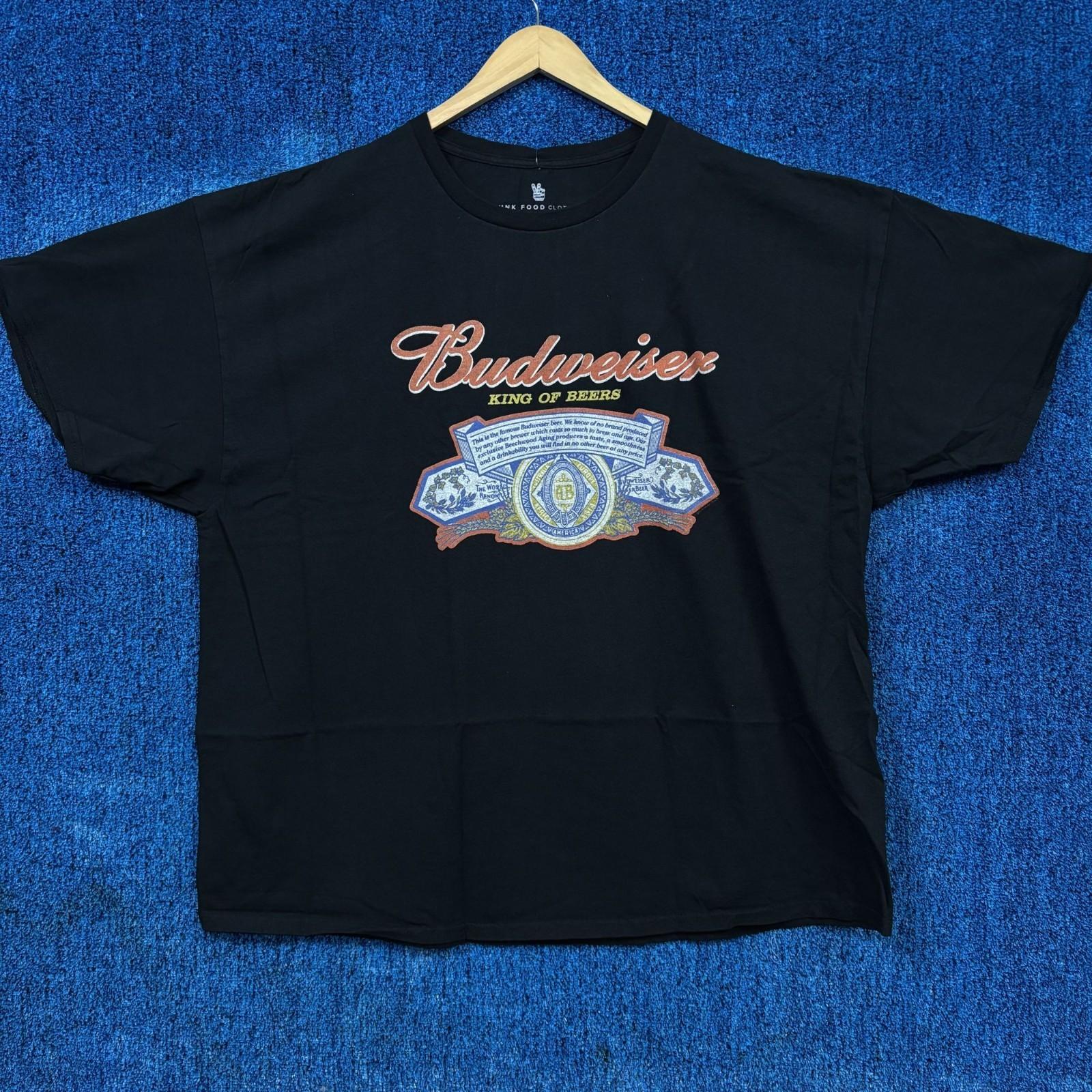 Budweiser King Of Beers T-shirt Size XXL Unisex T-Shirt XXXL