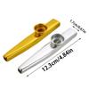2 Colors Metal Kazoo Portable Wind Instrument Festival Party Atmosphere Creating Supplies Oral Blowing Playing Musical Tool XJM