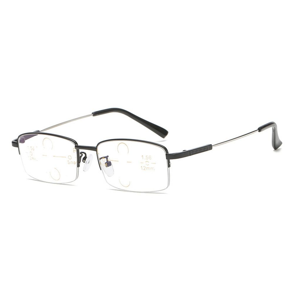 Square Eyeglasses Anti-Blue Light Reading Glasses Women Metal Optical Spectacle Eyeglass Progressive Near Far Glasses