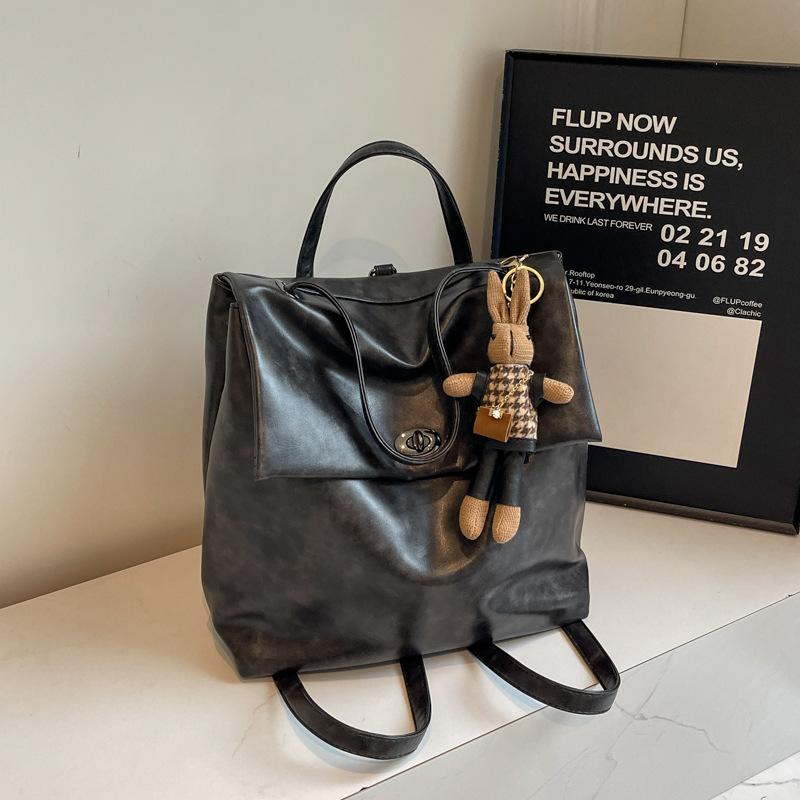 New Women's Bag, Retro Double Shoulder Student Bag.