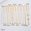 Fashion Elegant Multi-layered Necklace Set for Women Vintage Zircon Pearl Heart Butterfly Star Moon Pendant Necklace Jewelry New