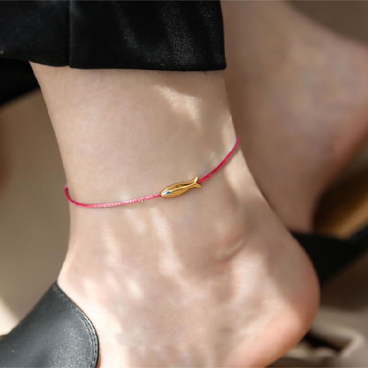 Mother-Child Red Thread Bracelets Lucky Little Fish Hand Rope Foot Rope