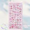 3D Relief Fun Stickers, Children's Cartoon Decorative Hand Account Stickers, Creative Crystal Diamond Bubble Stickers