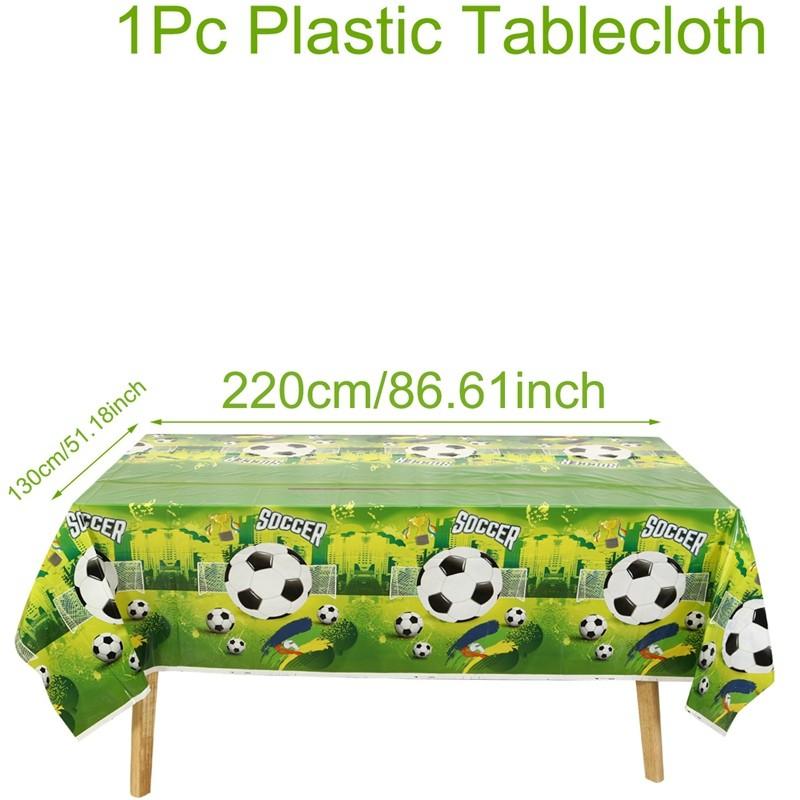 Football Soccer Birthday Party Decoration Kids Soccer Sports Theme Tableware Banner Gift Bags Supplies Set For Boy Favor