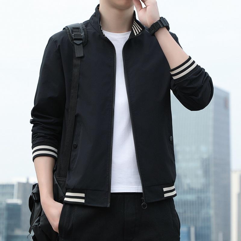 Autumn Jacket Men's Korean Version of Sports and Leisure Stand-up Collar Jacket Baseball Jersey Men's Versatile Jacket