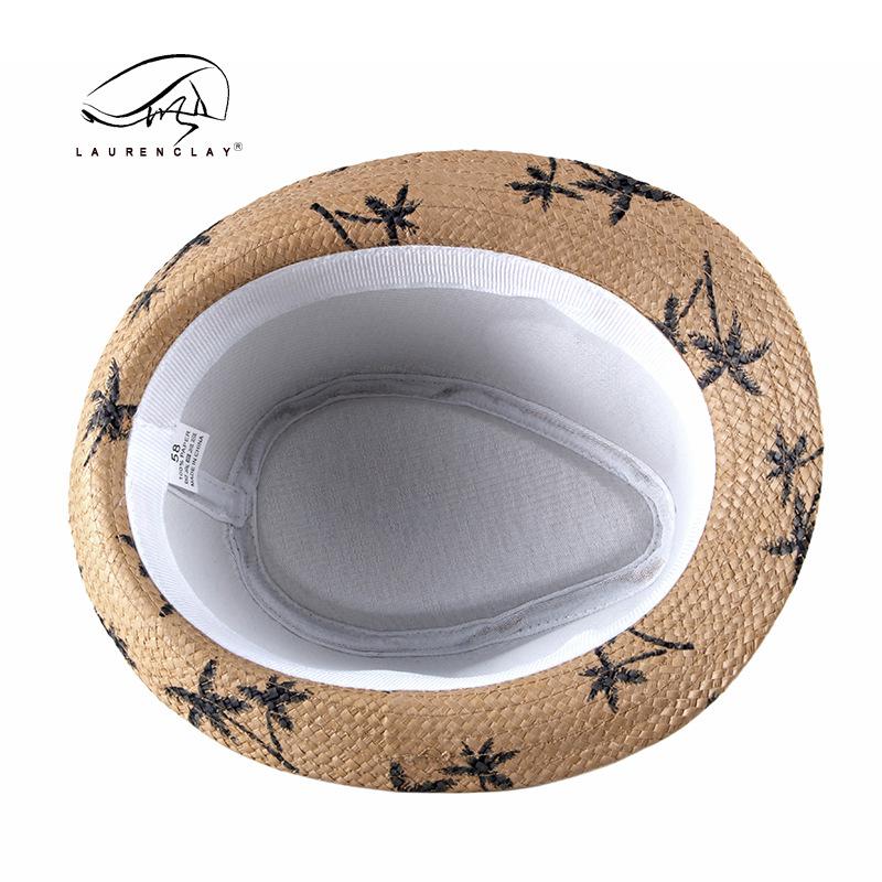 Parent-child Straw Hat Spring and Summer Outdoor Sunscreen Sunshade Jazz Hat Men's Travel Leisure Beach Top Hat Women