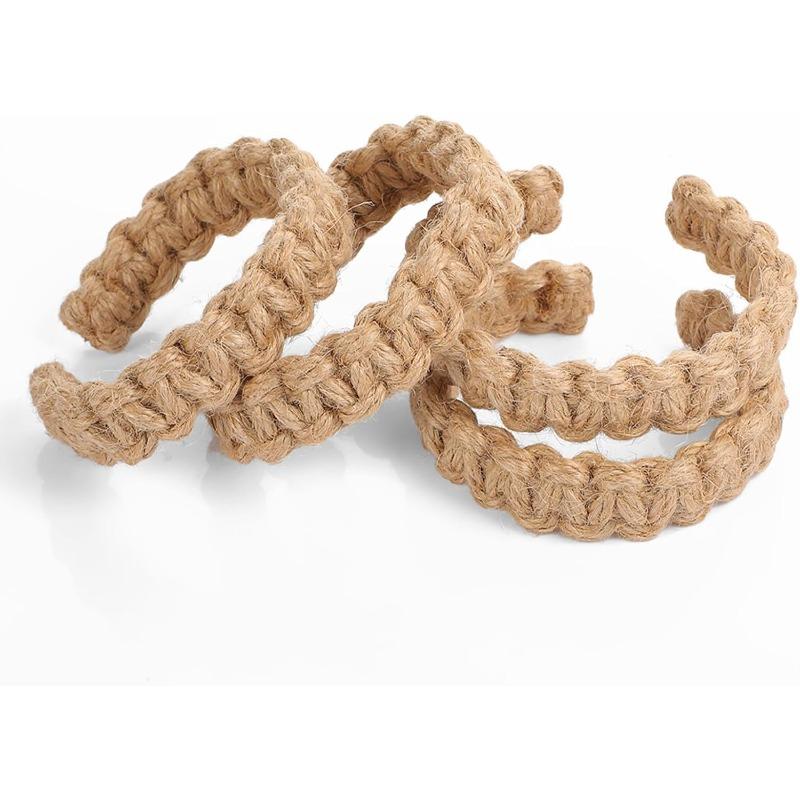 Weaving Curtain Ties with Elegant Rural Style. Handmade Curtain Ties Suitable for Light and Thin Home Bedroom Office Decoration