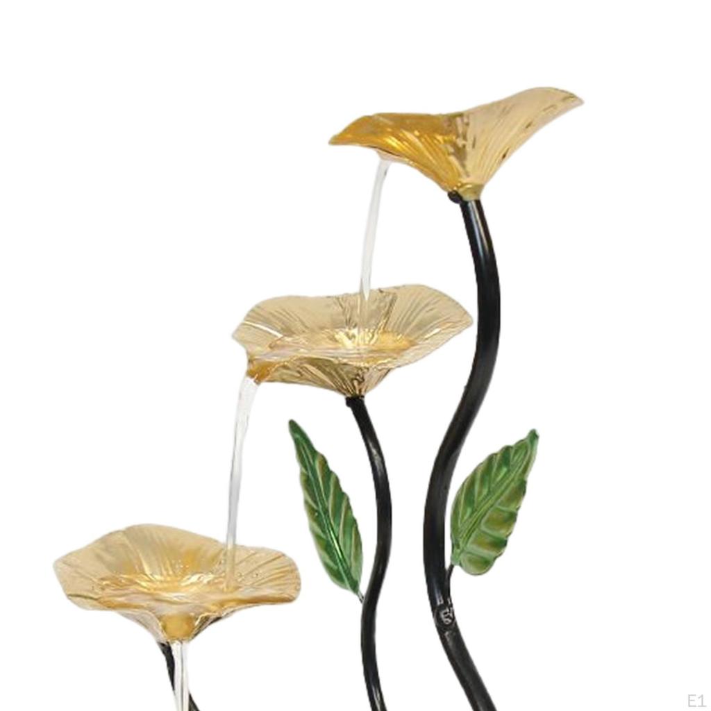 Tabletop Fountains with Lights Includes Small Water Fountain for Bedroom Living Room