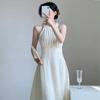 Light and Mature French Neck Dress 2026 New Design Sense Niche High Waist and Thin Holiday Style Fairy Skirt