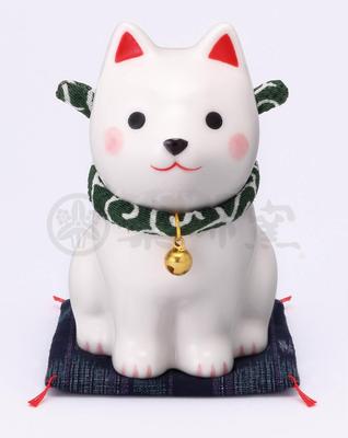 Chugai Touen Yakushi Kiln Hunddag Shiba Inu Sittande Vit Shiba Inu (Små) [9704]