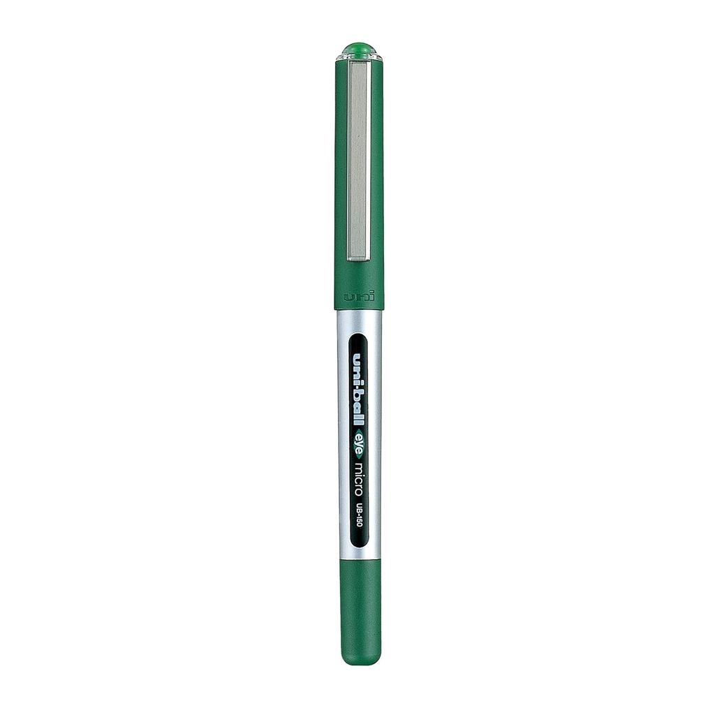 Uni-ball Eye UB150 0.5mm Roller Ball Pen Green Ink Pack of 5 for Office, School & Home Writing