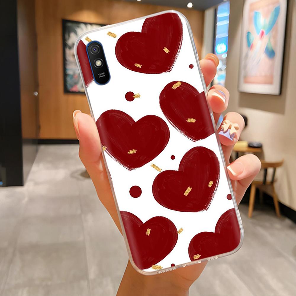 For Redmi 9A Case Cute Housing For Redmi 9AT Phone Case Lovely Cartoon Soft TPU Transparent Silicone Bumper For Xiaomi Redmi 9A