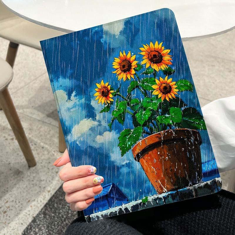 Cartoon Cat Flower For Xiaomi Redmi Mi Pad 4 5 6 6s 7 7s SE Pro 2 11 Plus Max 12.4 11 11.2 12.5 8.7 inch Tablet Case