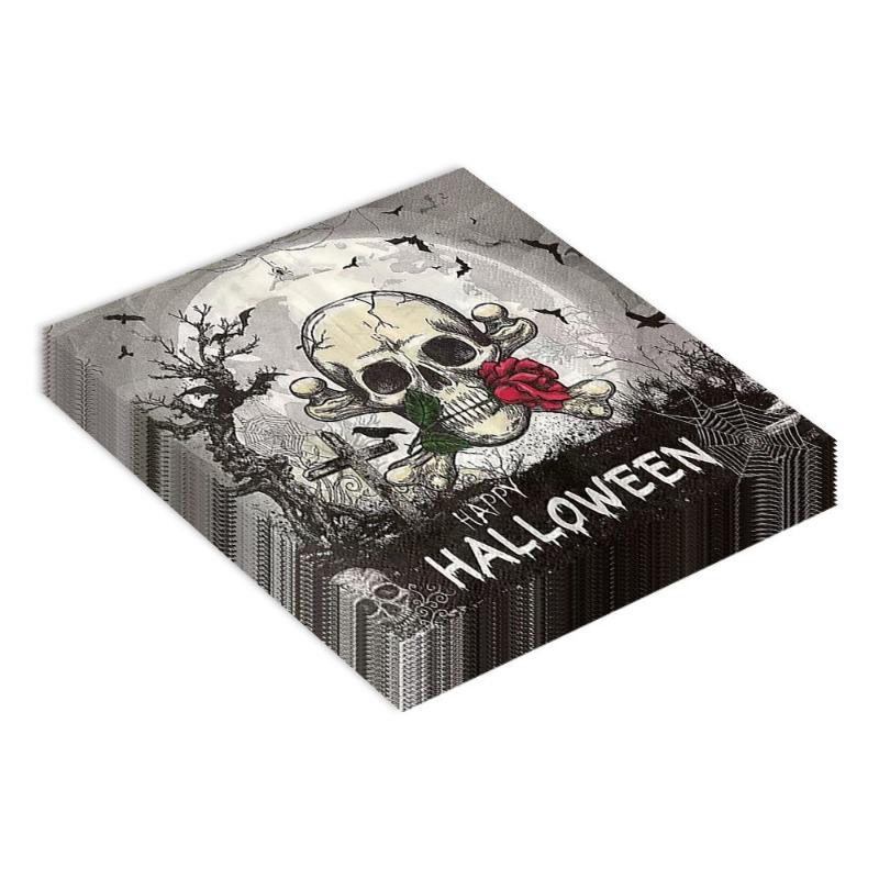 20ks/Pac 33*33cm 2vrstvý jednorázový párty ubrousek halloweenský vzor