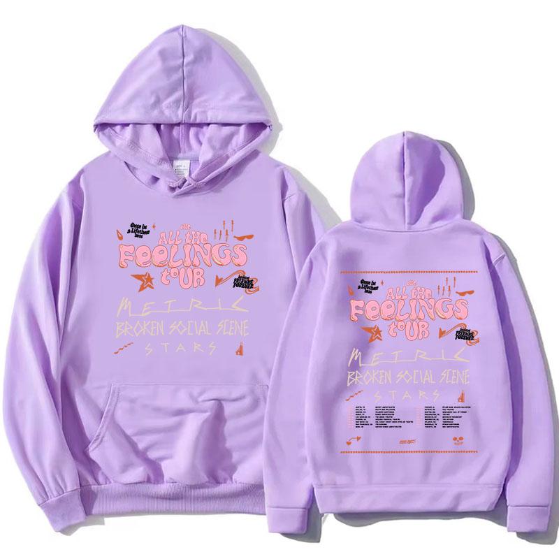All The Feelings Tour 2026 Hoodies Metric Broken Social Scene und Stars Sweatshirt Fleece Langarm Damen Kapuzenpullover