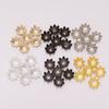 500Pcs 8Mm Vintage Bead Caps Pendant Metal Flower Spacer End Caps for DIY Jewelry Making Necklaces Bracelets Anklets Charm