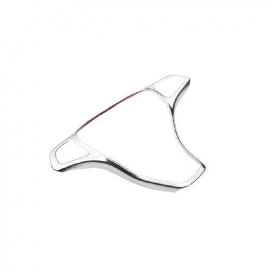 Cover Trim Fit For Benz GLS GLE 2016-2019 Steering Wheel Strip ABS Silver 1PCS