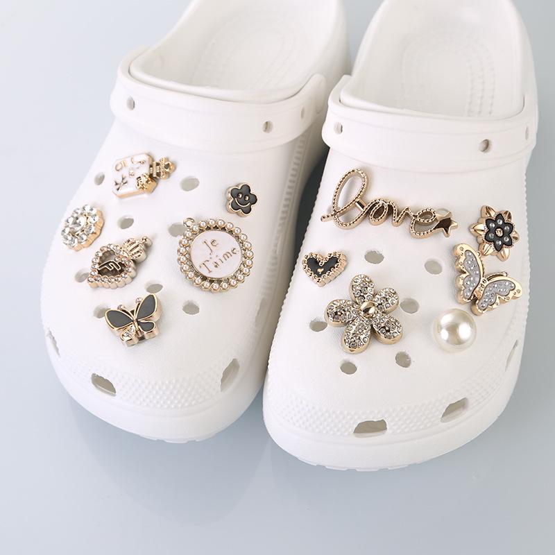 Cross-Border Crocs DIY Butterfly & Flower Decorative Buckles Set