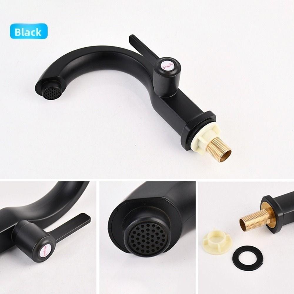 Multifunction Bathroom Basin Faucet Single Cold Deck Mounted Sink Faucet  Kitchen