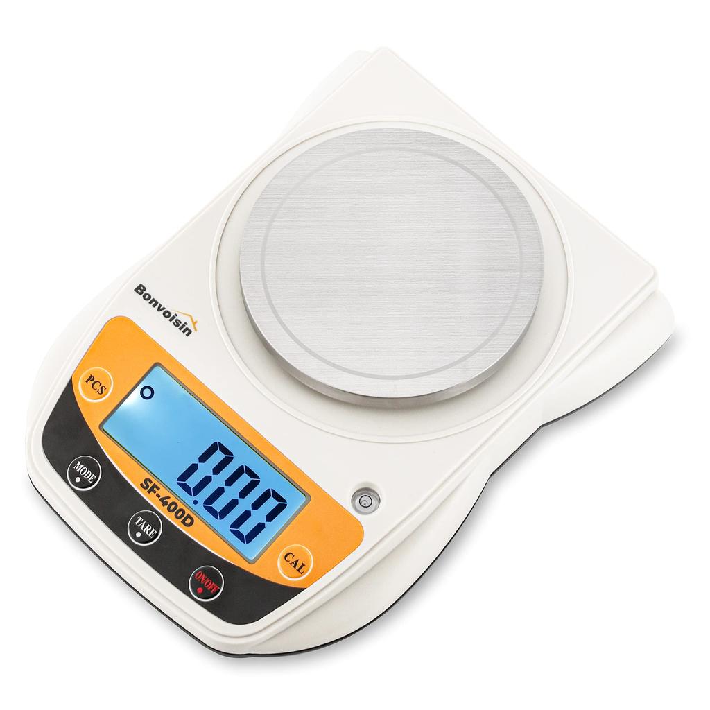 Bonvoisin Digital Electronic Weighing Pan Precision Scale for Schools and Jewelry Battery Operated Sold or with Includes Japanese Manual Scale, Scale,