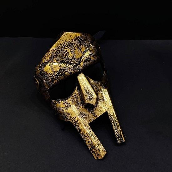 Obličejová maska ​​Halloween Gladiator, Reliéfní Středověká Obličejová Maska, Obličejová zbroj, Ručně Kovaná Maska, Halloweenská Maska, Halloweenské šaty
