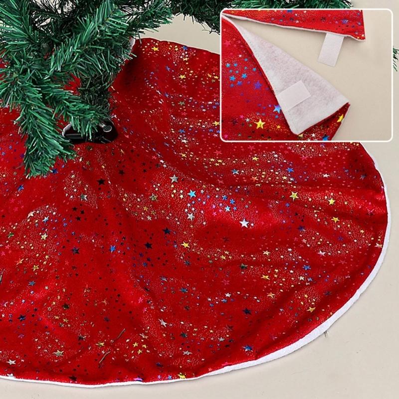 Shimmering Sequins Skirt for Christmas Tree Elegant Holiday Tree Accessories Festival Decoration for Party Celebration