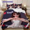 Ayliva exquisite poster art bedding, duvet cover, pillowcase, home decoration, birthday gift (1 * duvet cover+2 * pillowcase, coreless)